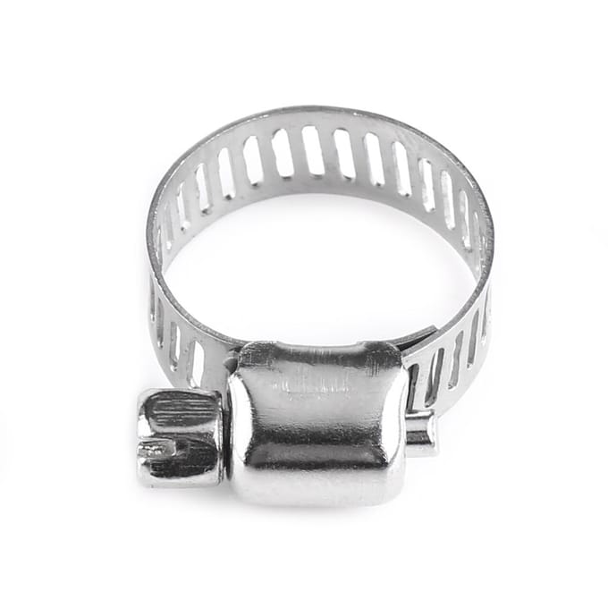 Colliers de serrage à vis sans fin en acier inoxydable pour tuyaux d'eau (8mm 12mm) gray