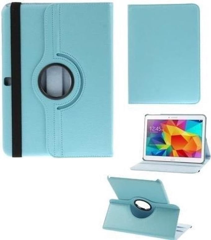 Geschikt voor Samsung Galaxy Tab E 9.6 360° draaibare hoesje Turquoise