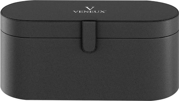 VENEUX® Leren Opbergcase - Zwart