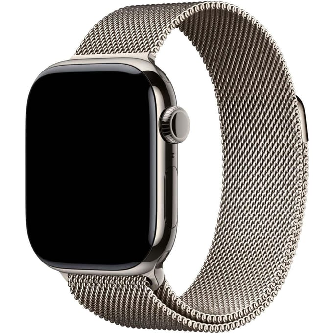 2+1 | Apple Watch Bandje Fiore - Milanese - Naturel
