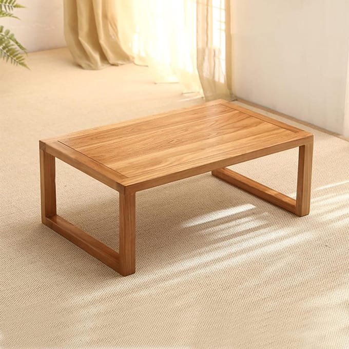 Salontafel - Lage tafel - Ontspannen Zitten - Massief Hout - 50x40x30cm - Naturel