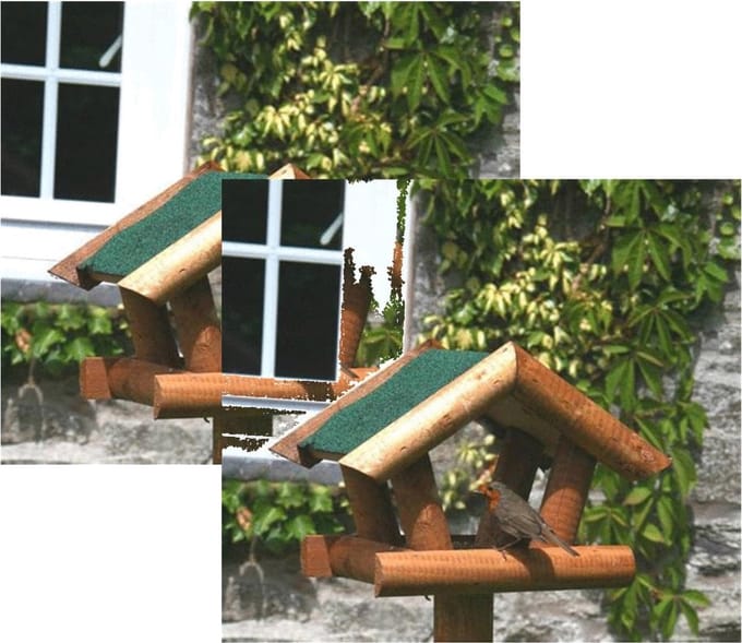 Wildbird Los Voederhuis Groen Dak - Voederhuis - 2 x per stuk