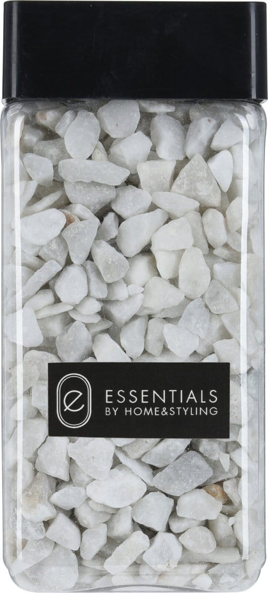 Decoratie steentjes/hobby steentjes - Wit - 550 ml - 9/13 mm