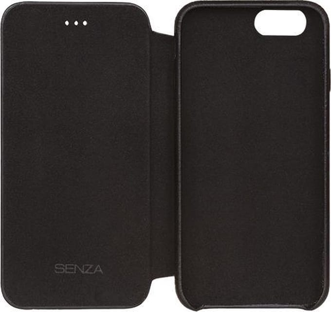 Senza Pure Skinny Leather Booklet Apple iPhone 7/8 Deep Black