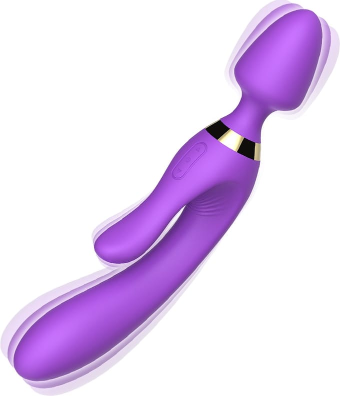 Bossoftoys - 52-00027 - Magic Wand Purple Silicone Massager USB - 9 Vibration mode