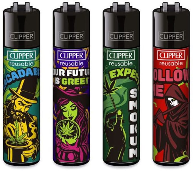 Clipper aansteker - GREEN BAIT - CP11 (4 stuks)