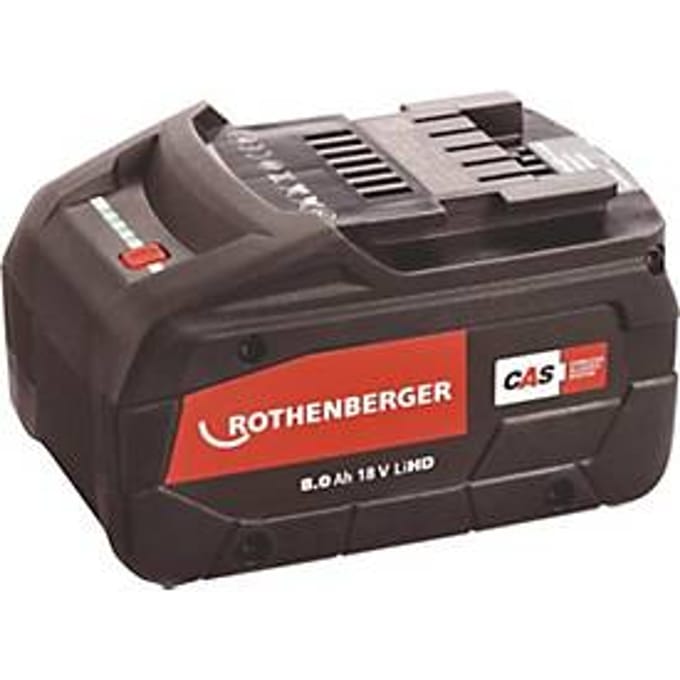 ROTHENBERGER CAS 18 V 8,0 Ah Li-HD oplaadbare accu, Coolpack technologie, AIR COOLED, AMPShare compatibel