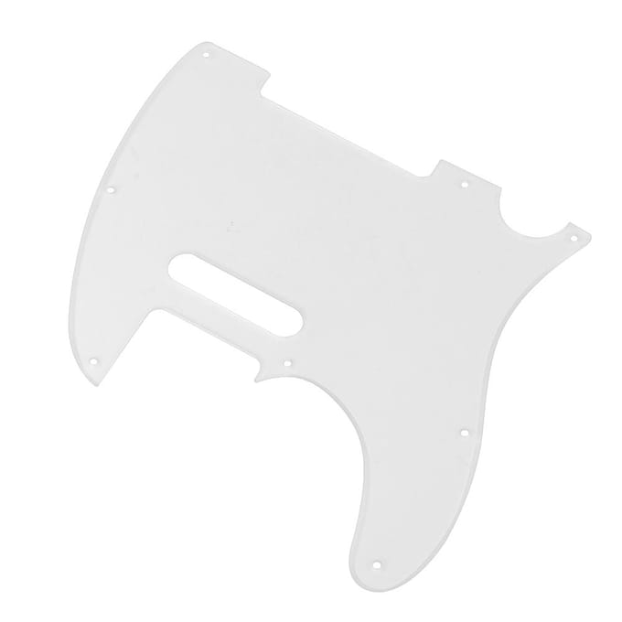 8-Gats Transparant Acryl Slagplaat met Schroeven voor Telecaster TL Stijl Elektrische Gitaar white