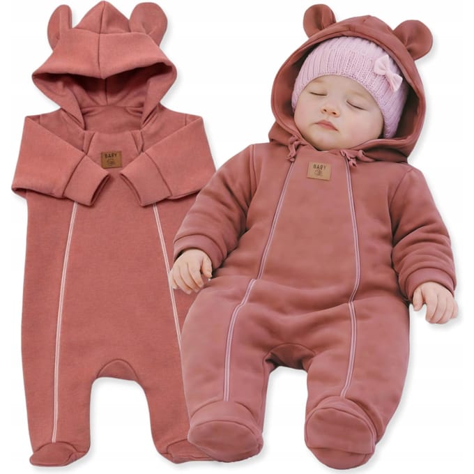 Dartomik - Meisjesromper - 62 - Twee Ritsen - Lente Herfst - Poeder Roze