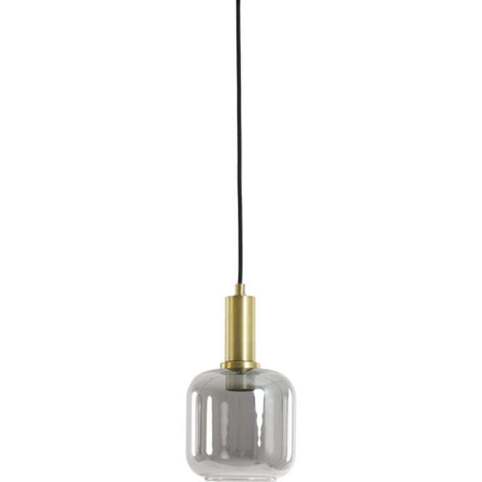 Light & Living Hanglamp Lekar Ø21cm, Antiek Brons/Smoke