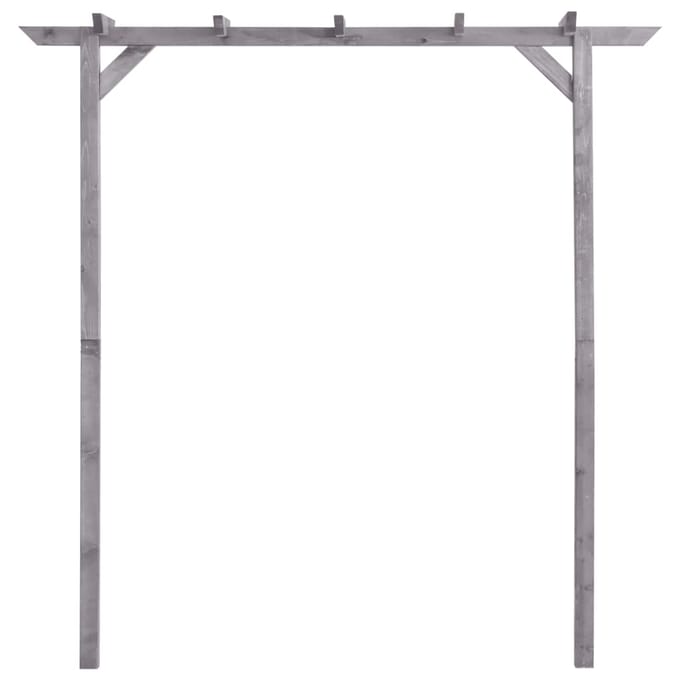 vidaXL - Pergola - 200x40x205 - cm - geïmpregneerd - grenenhout - grijs