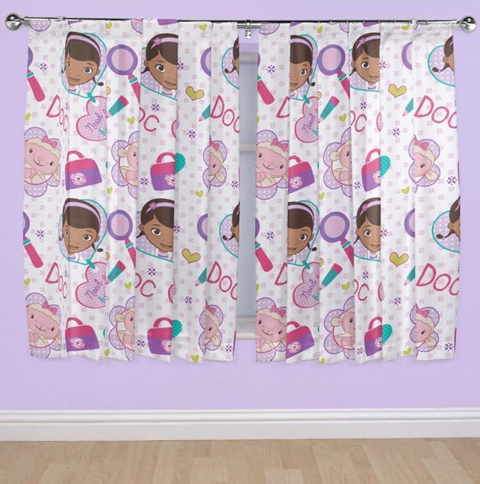 Doc McStuffins Gordijnen Multi - 168x183 cm - Per twee