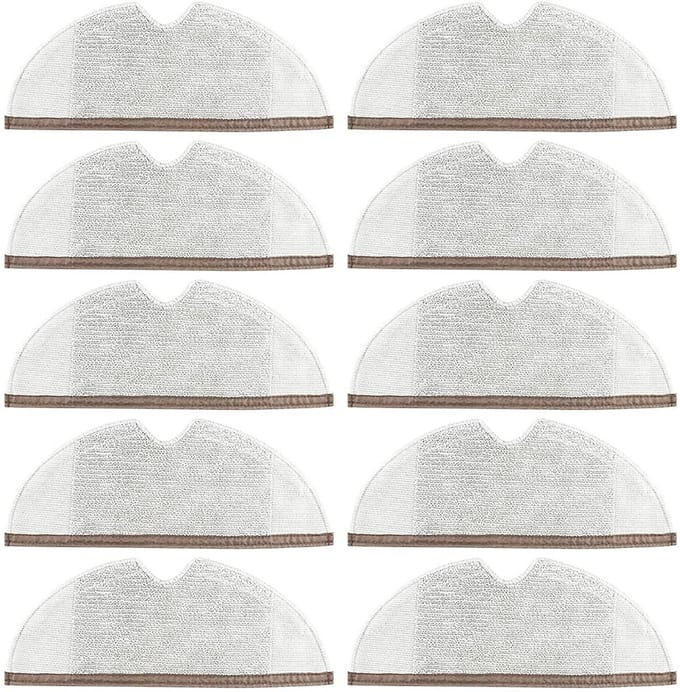 Moppads Geschikt voor Xiaomi Roborock S5/S6 10-pack Grijs