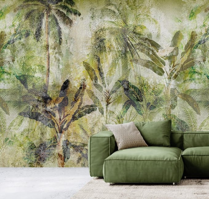 INGK - Walk In The Jungle Green - Behang