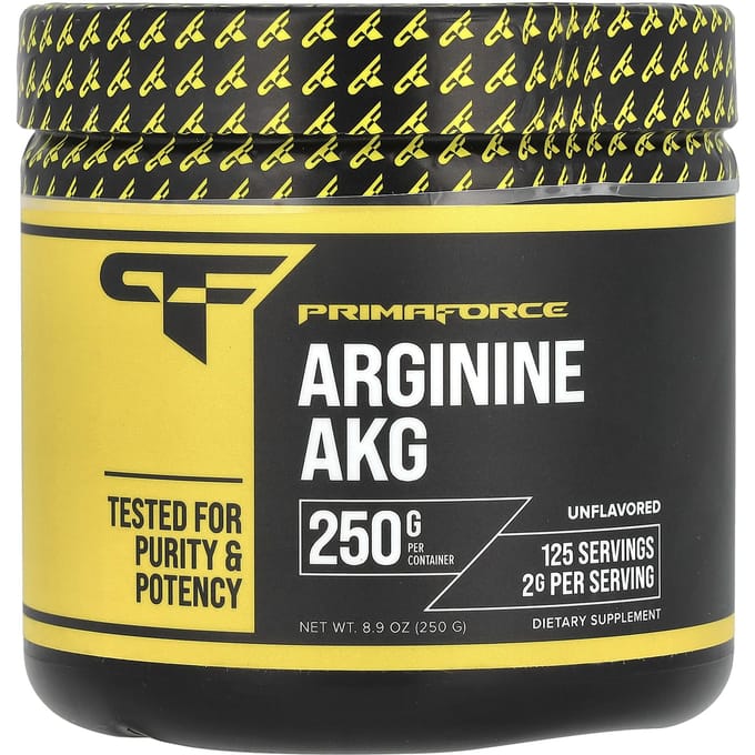 Primaforce, Arginine AKG, Ongezoet, 252 g (250 gram)