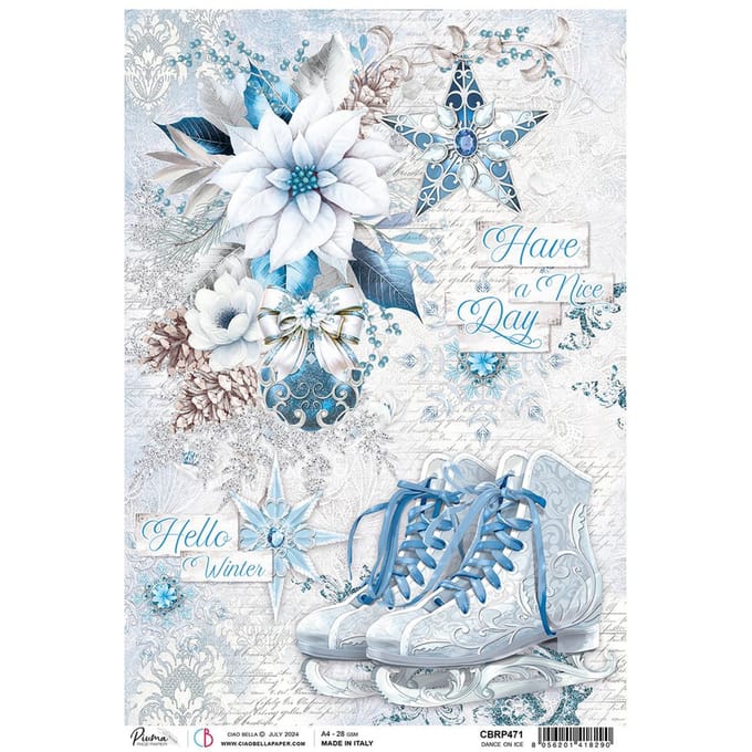 Motief strozijde "Elecance of Blue - Dance of Ice"