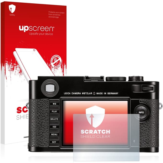 upscreen - Screenprotector voor Leica M (Typ 262) - Folie Beschermfolie transparant