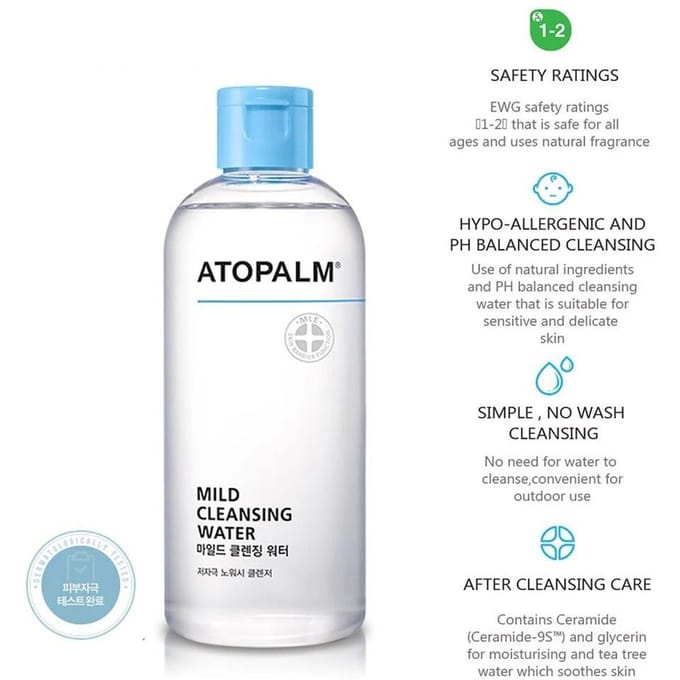 ATOPALM - Mild Sun Cleansing Water 2026 Version - 250ml