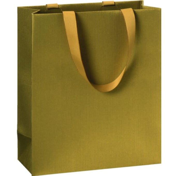 Stewo geschenktasje one colour goud, formaat 18 x 8 x 21 cm