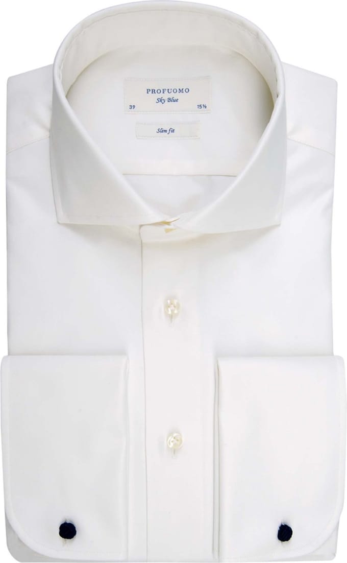 Profuomo Sky Blue Slim Fit Trouw Overhemd Heren
