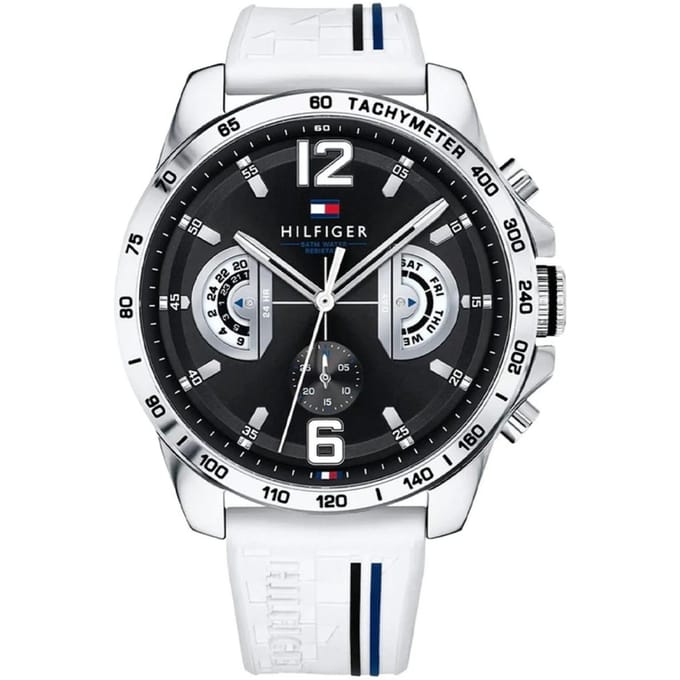 Tommy Hilfiger TH1791475 horloge - Silicoon -Wit - 46 mm
