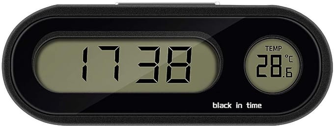 Digitale Dashboardklok met LED-Display en Thermometer voor Auto
