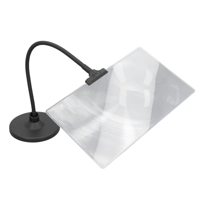 4X Vergrootglas met Standaard Flexibele Zwanenhals Gewogen Voet Grote Pagina Vergrootglas voor Slechtzienden