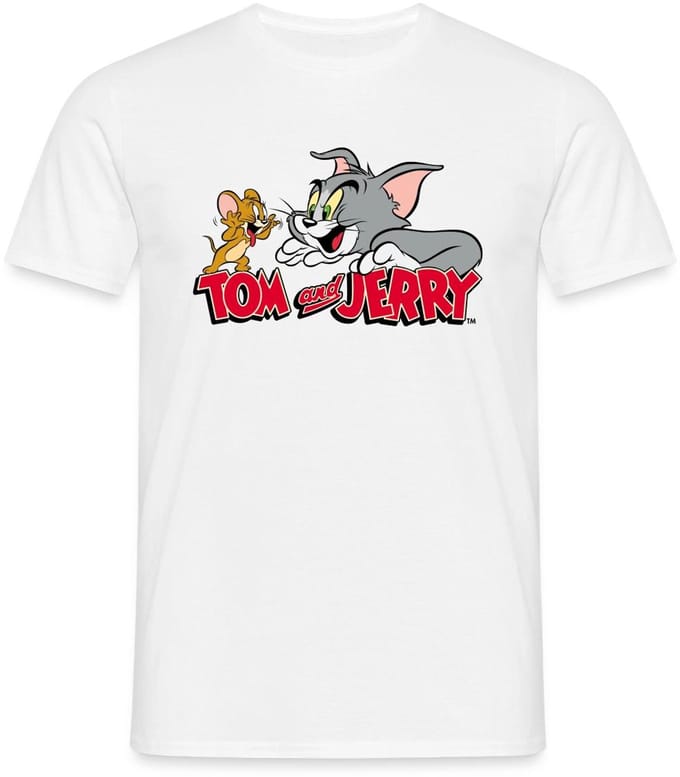Tom En Jerry Vang Me Maar T-Shirt Heren