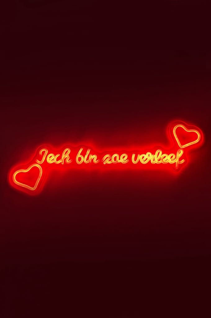 LED Neon Verlichting iech bin zoe verleef