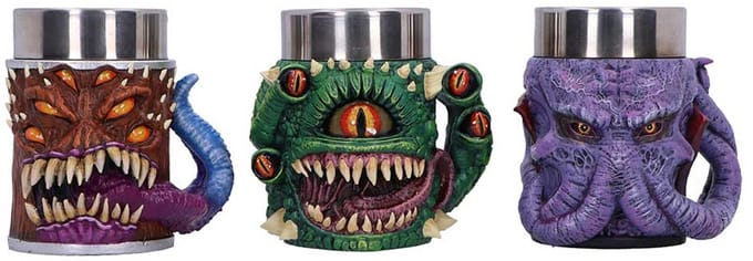 Nemesis Now - Mini Monster - Set of 3 Tiny Tankards 8.8cm - Mokken