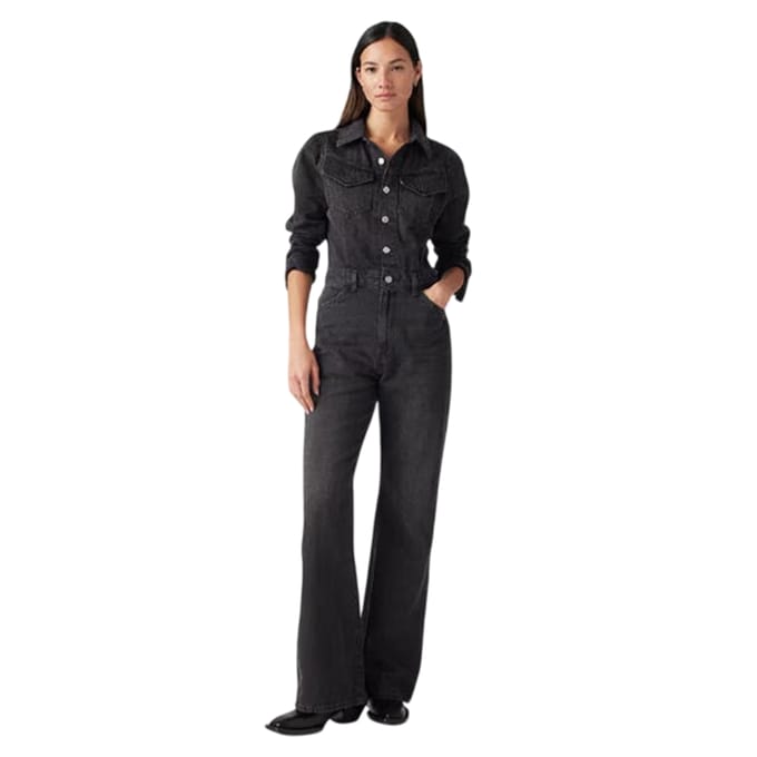 Levis Dames/Dames Denim Jumpsuit (Zwart)