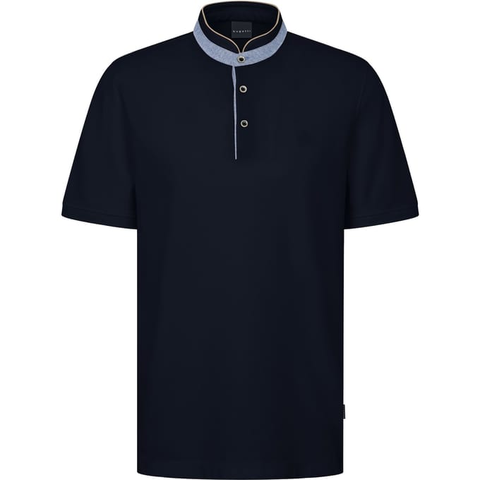 Bugatti Herren Polo met opstaande kraag