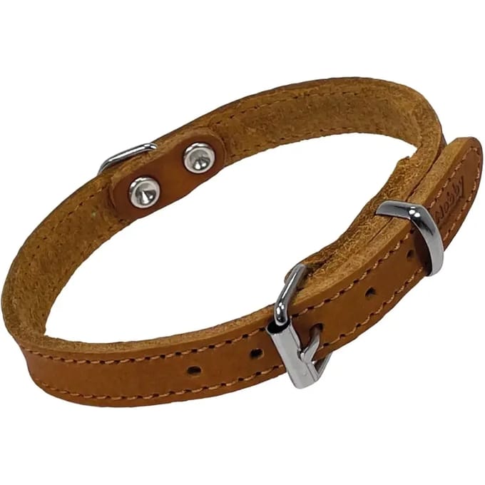 Nobby Halsband TABIL, 35 cm (26-31 cm), 14 mm, Cognac