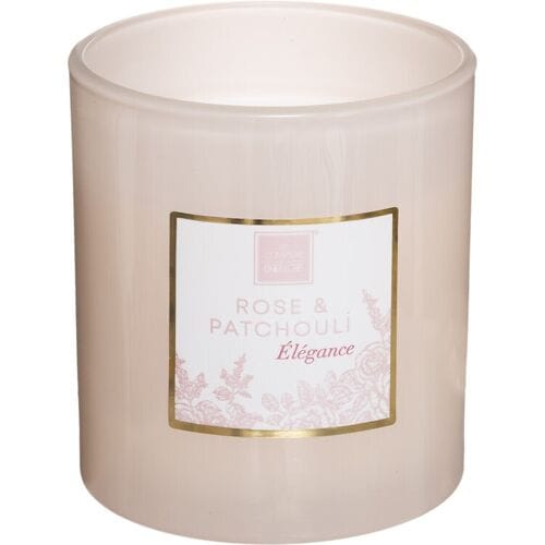 Atmosphera Mael Rozen- en Patchouli Geurkaars - 190 g, Glazen Houder