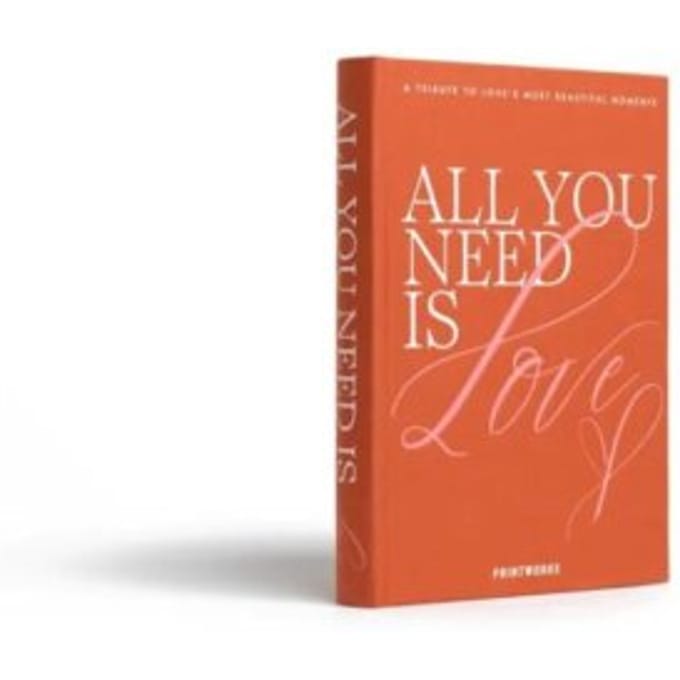 Printworks Fotoboek - All You Need is Love - Oranje