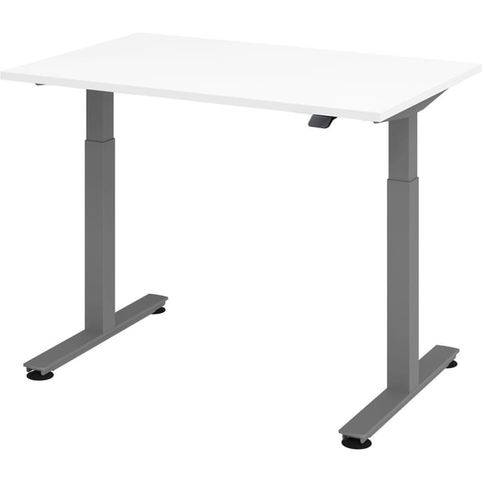 XMST 12 G | Bureau - Wit 120x80 Tafelhoogte I Elektrisch in hoogte verstelbaar