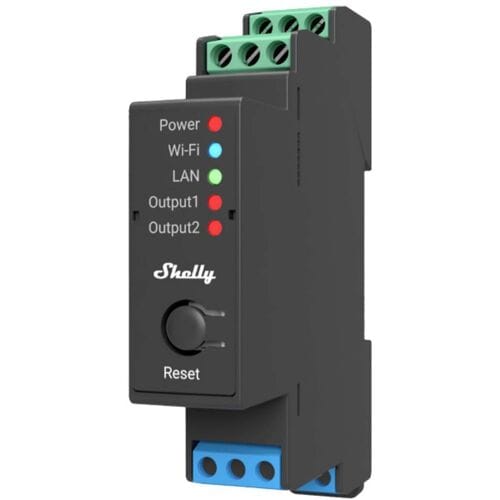 Shelly Shelly Pro 2 DIN-railrelais Bluetooth, WiFi Shelly