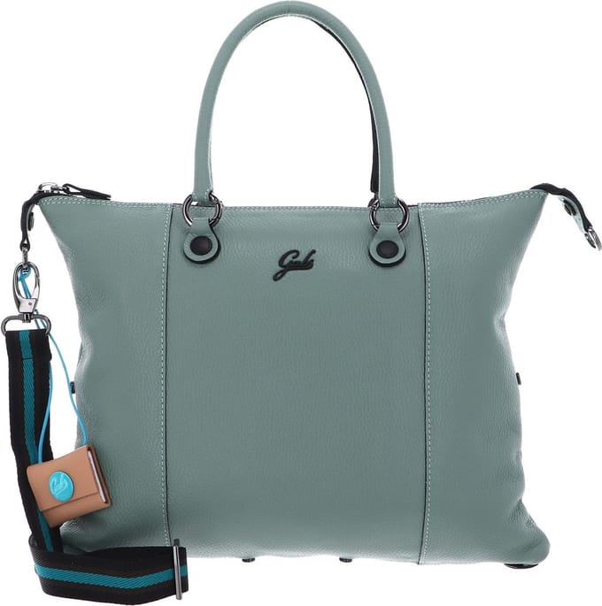 Gabs Leren Schoudertas G3 Plus TG Bull Black Shoulder Bag Green Tea Mintgroen