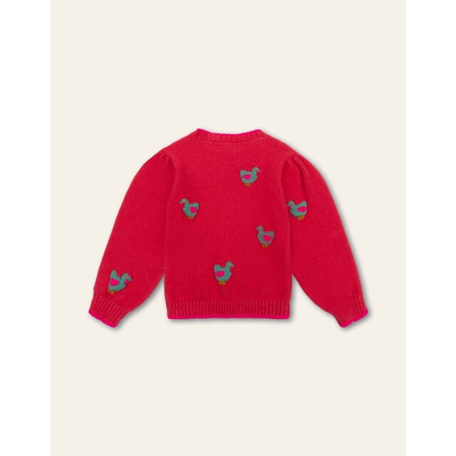 Oilily Kip Trui- maat110/5yr Bright Rose