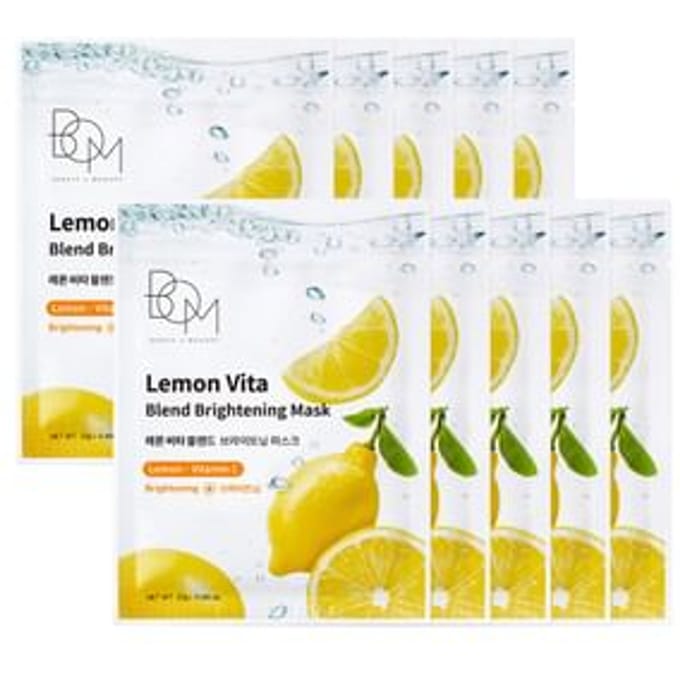 BOM - Lemon Vita Blend Brightening Mask Set 25g x 10 sheets