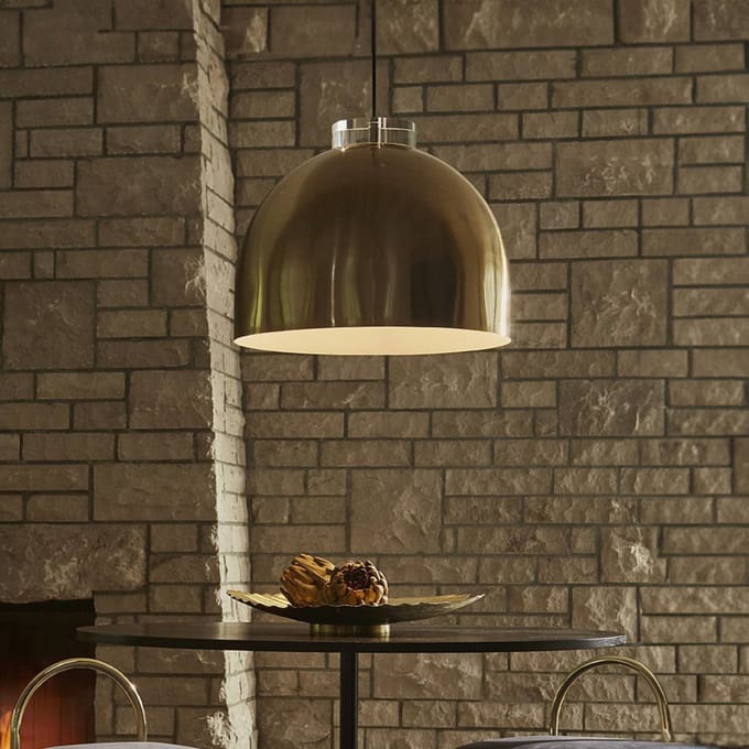 AYTM Luceo Hanglamp rond - goud - Ø 45 cm