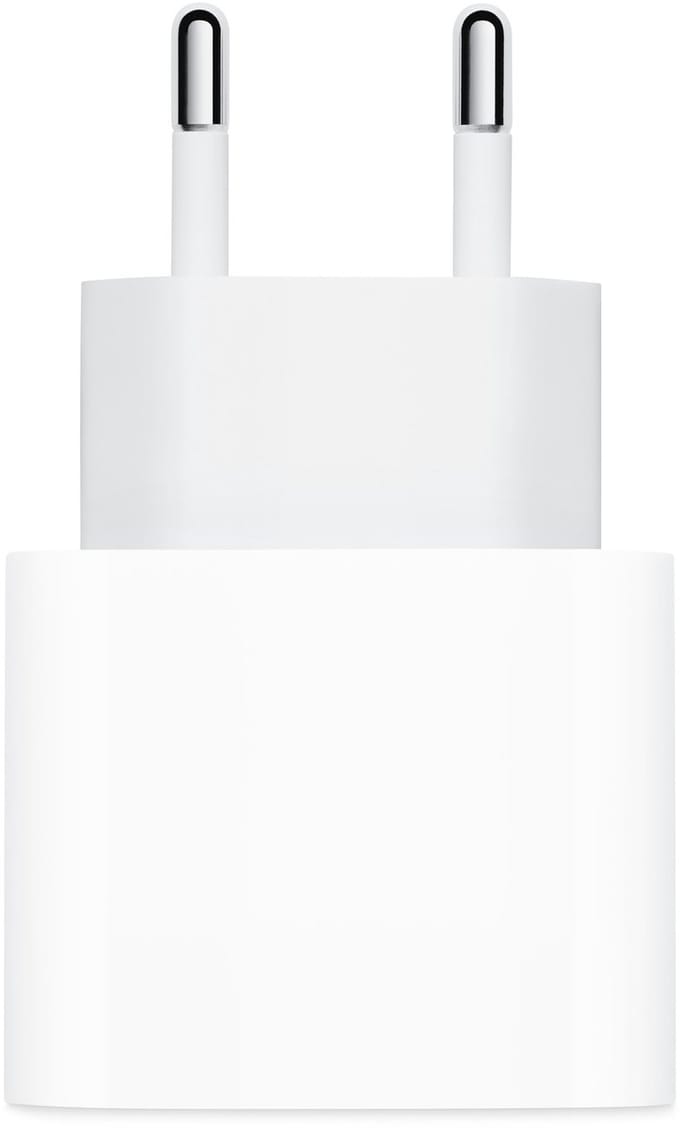 Apple 20W Power adapter - USB-C aansluiting - Snellader iPhone - Wit