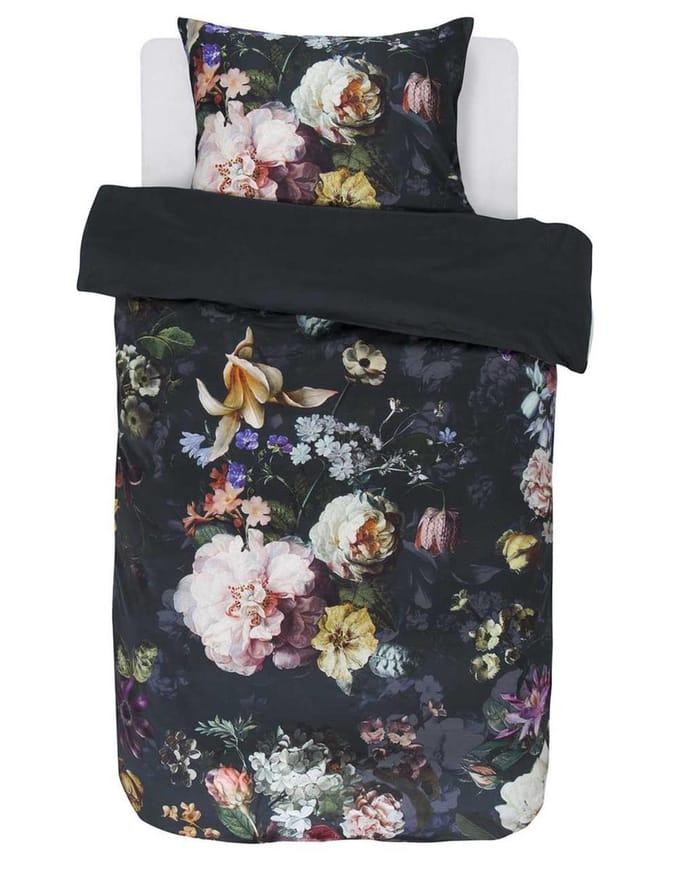 Essenza Fleur Dekbedovertrek Nightblue - Eenpersoons – 140x200/220 cm