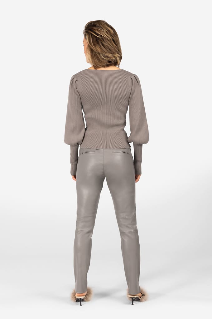 Ibana Thirza Tops Classic Grey Größe: L | Longsleeves Outlet | Damen | Grau