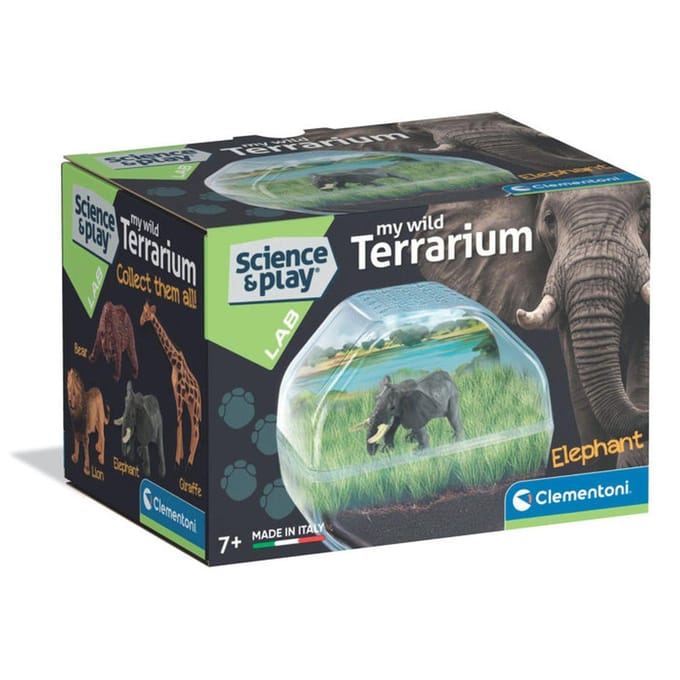 Mini Terrarium - Clementoni - Éléphant - Jeu de sciences et d'expériences - Des 7 ans - Fabriqué en Italie