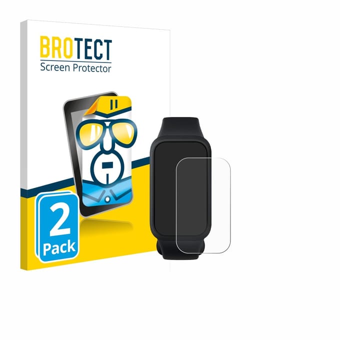 BROTECT - Screenprotector voor Xiaomi Smart Band 9 Active - Folie Beschermfolie transparant 2 Stuks