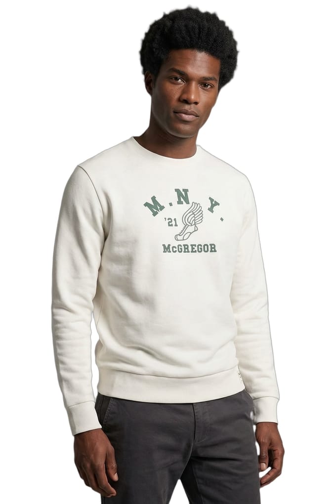 McGregor Graphic Crew Off White Maat: M | Sweaters Outlet | Heren | Wit