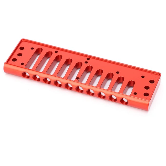 Mondharmonica Kam voor HOHNER SP20 Aluminiumlegering 10 Gaten Blues Muziekinstrument Onderdelen red