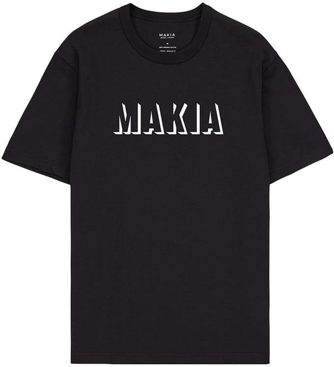 Makia Shadow T-shirt Met Korte Mouwen Zwart M Man