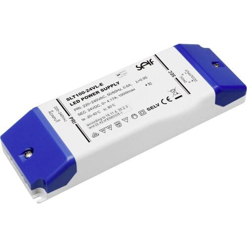 Self Electronics SLT100-24VL-E LED-transformator Constante spanning 100 W 0 - 4.17 A 24 V/DC Niet dimbaar, Geschikt voor meubels,